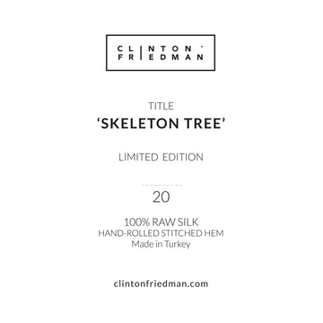 Silk Scarf - Skeleton Tree